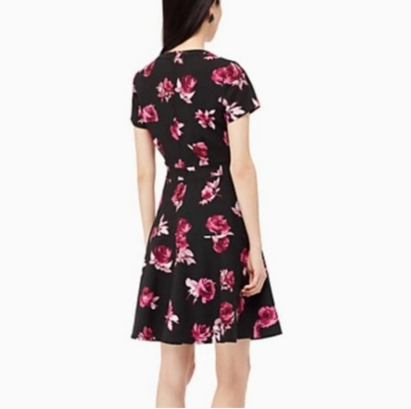 Kate Spade Encore Rose Crepe Dress Size 4 NWT - Picture 2 of 6